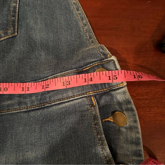 J Crew Crewcuts Skinny Stretch Blue Denim Overalls H6614 NWT New Size 14 Girls - Picture 11 of 14